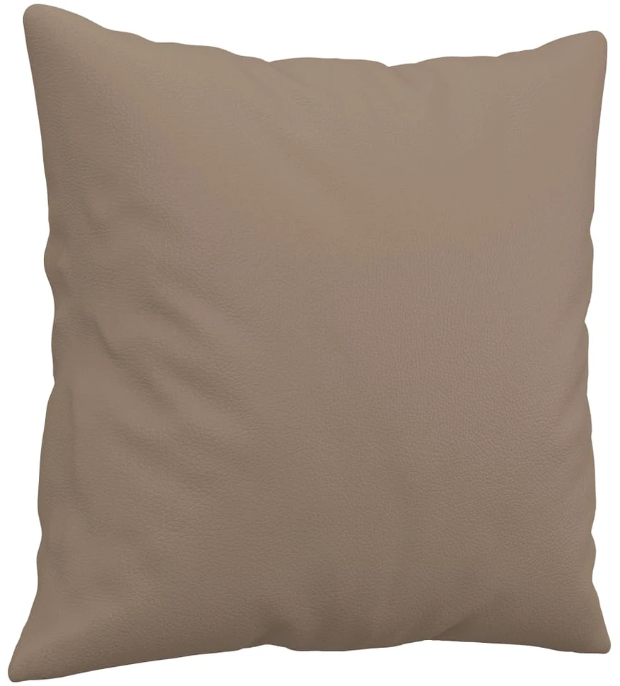 Sofa Sofos komplektas su pagalvėmis, 2 dalių, kapučino, dirbtinė oda