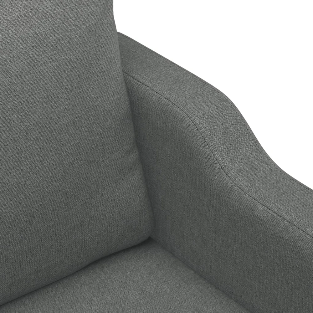 Sofa Sofos komplektas su pagalvėmis, 3 dalių, pilkas, audinys