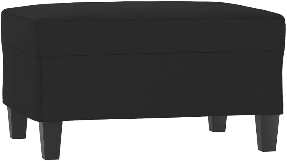 Sofa Sofos komplektas su pagalvėmis, 3 dalių, juodas, audinys