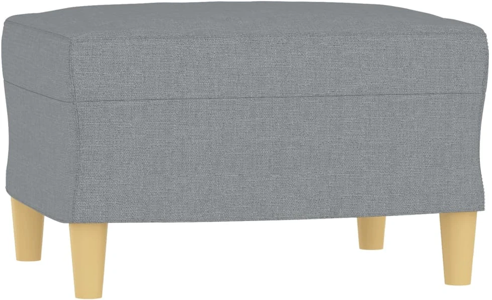 Sofa Sofos komplektas su pagalvėmis, 3 dalių, pilkas, audinys