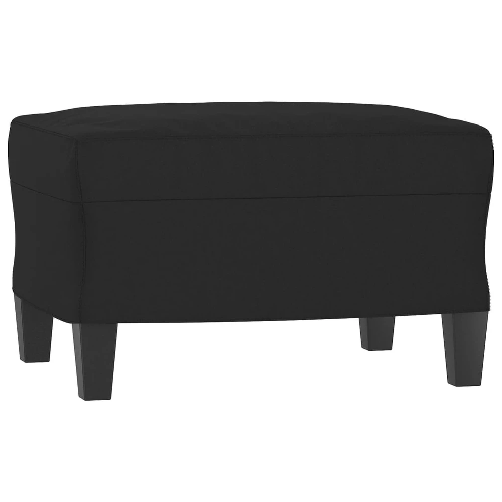 Sofa Sofos komplektas su pagalvėmis, 3 dalių, juodas, audinys