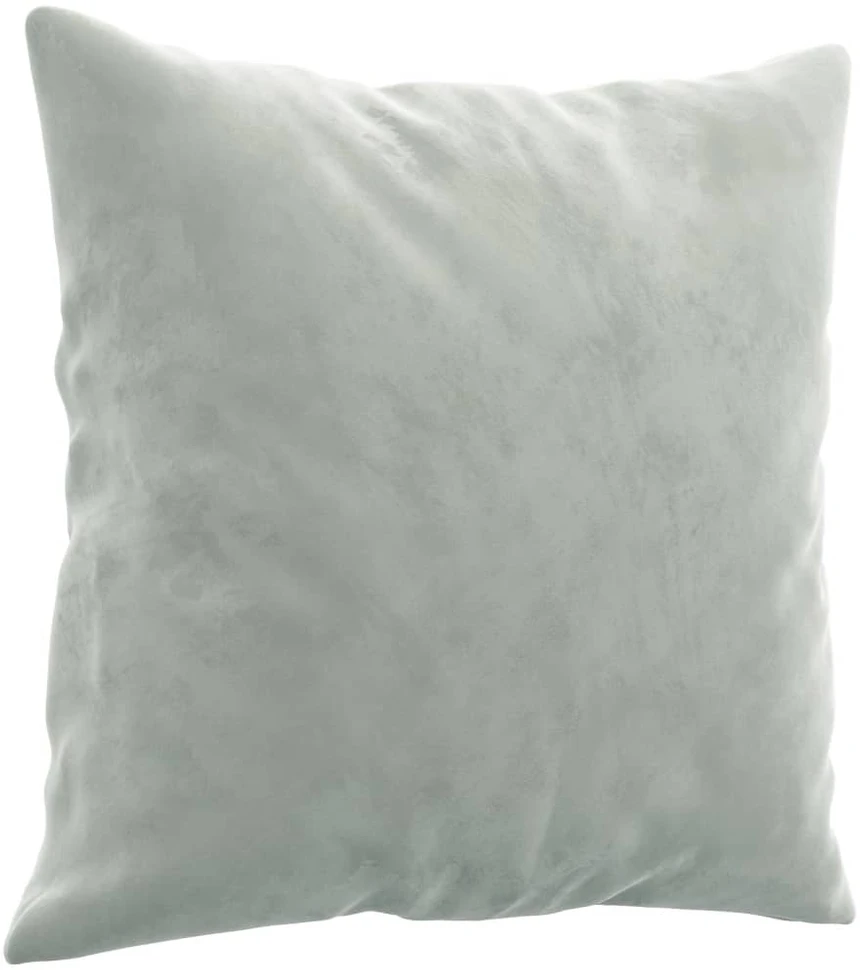 Sofa Sofos komplektas su pagalvėmis, 3 dalių, pilkas, aksomas