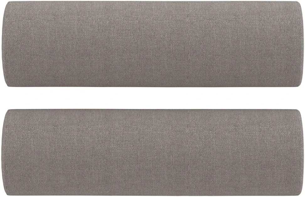 Sofa Sofos komplektas su pagalvėmis, 3 dalių, taupe, audinys