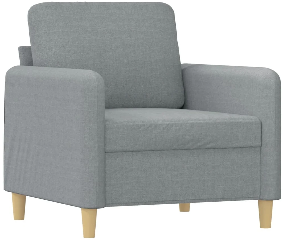 Sofa Sofos komplektas su pagalvėmis, 4 dalių, pilkas, audinys