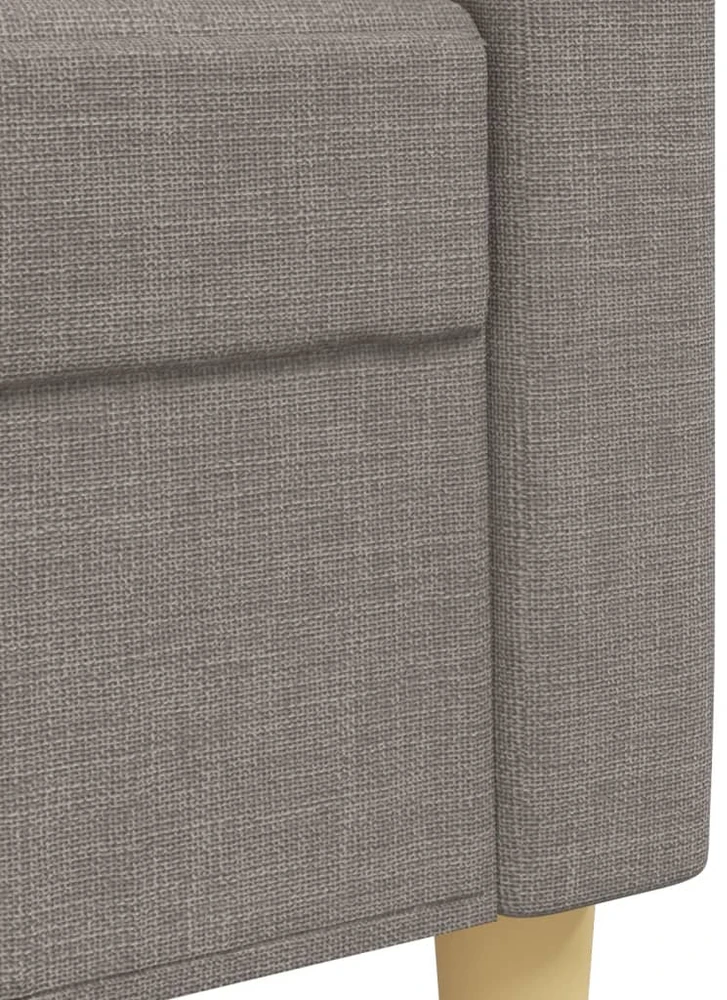 Sofa Sofos komplektas su pagalvėmis/pakoja, 3 dalių, taupe, audinys