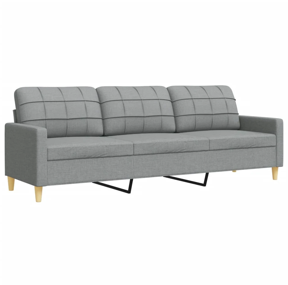 Sofa Sofos komplektas su pagalvėmis/pakoja, 4 dalių, taupe, audinys