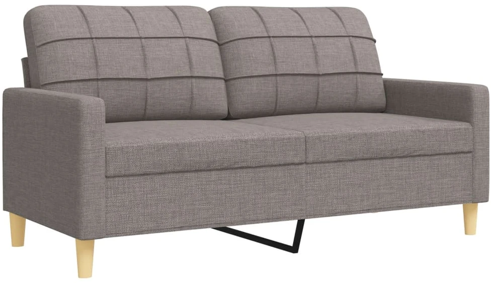 Sofa Sofos komplektas su pagalvėmis/pakoja, 4 dalių, taupe, audinys
