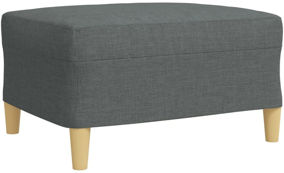Sofa Sofos komplektas su pakoja, 3 dalių, pilkas, audinys
