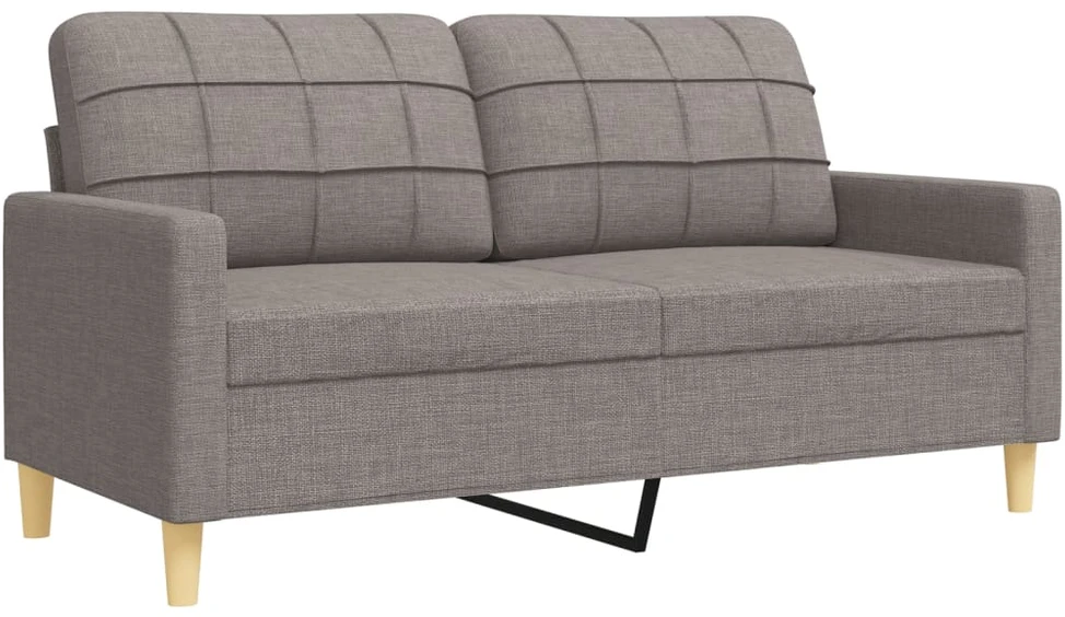 Sofa Sofos komplektas su pakoja, 3 dalių, taupe, audinys