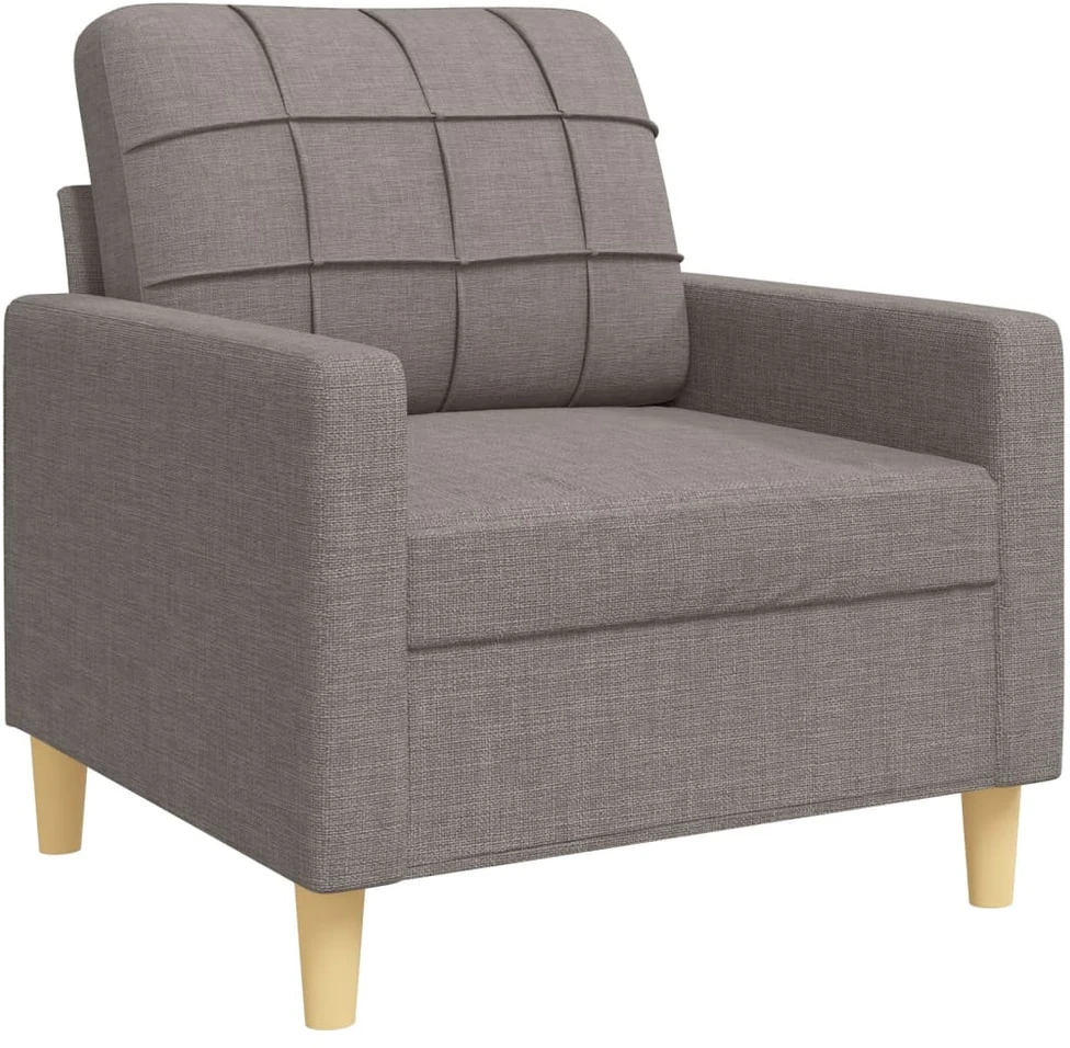 Sofa Sofos komplektas su pakoja, 4 dalių, taupe, audinys