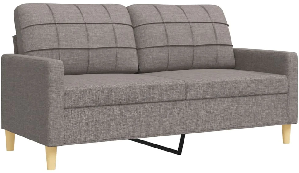 Sofa Sofos komplektas su pakoja, 4 dalių, taupe, audinys