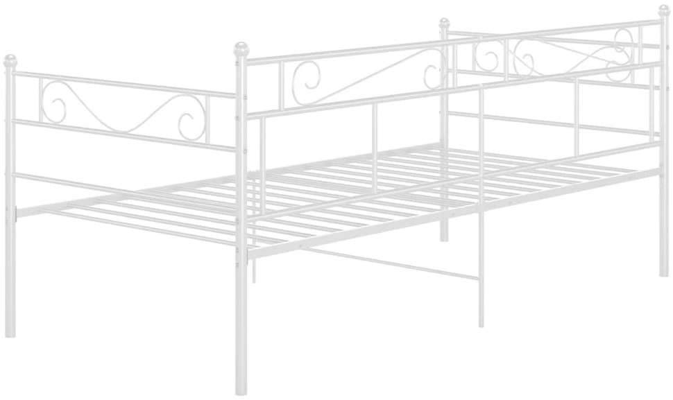 Sofos-lovos rėmas, baltos spalvos, 90x200cm, metalas