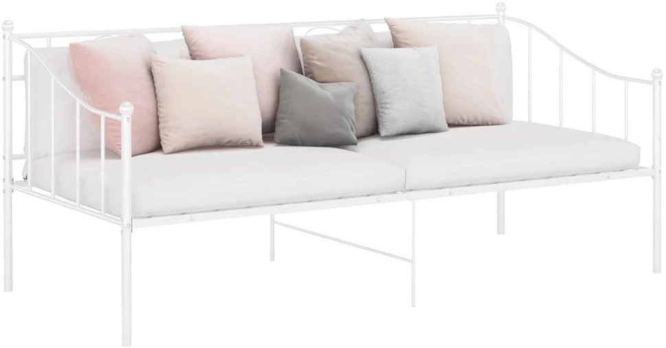 Sofos-lovos rėmas, baltos spalvos, 90x200cm, metalas