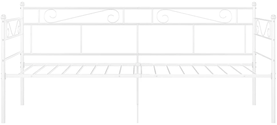 Sofos-lovos rėmas, baltos spalvos, 90x200cm, metalas