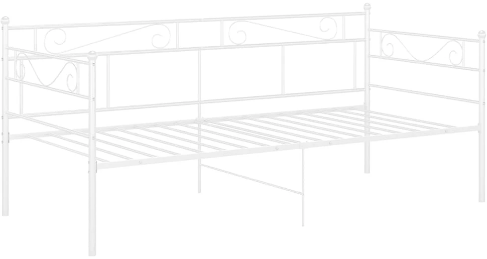 Sofos-lovos rėmas, baltos spalvos, 90x200cm, metalas