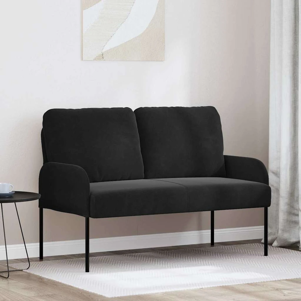 Sofa Sofos su pagalve 110cm Juoda fanera