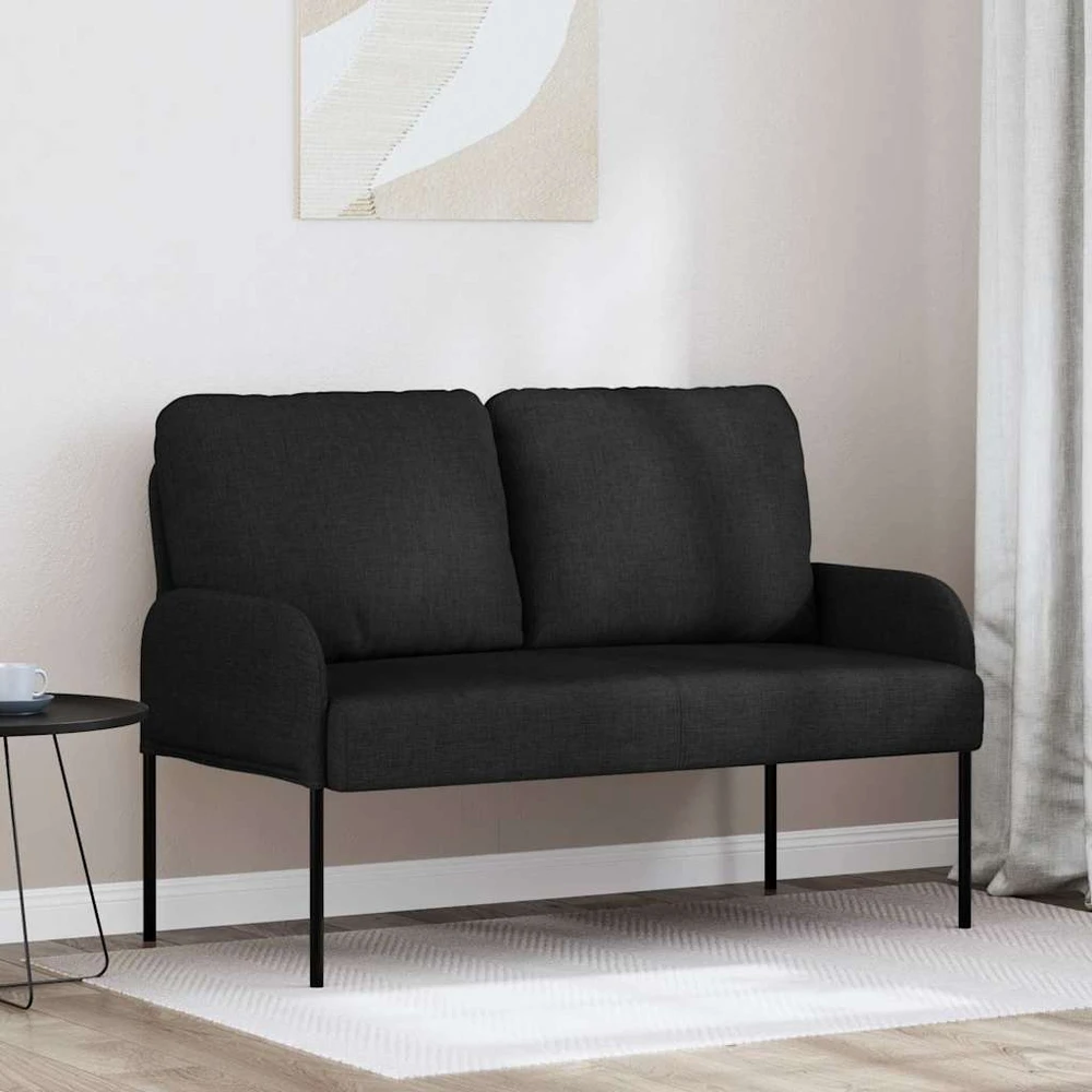 Sofa Sofos su pagalve 110cm Juoda fanera