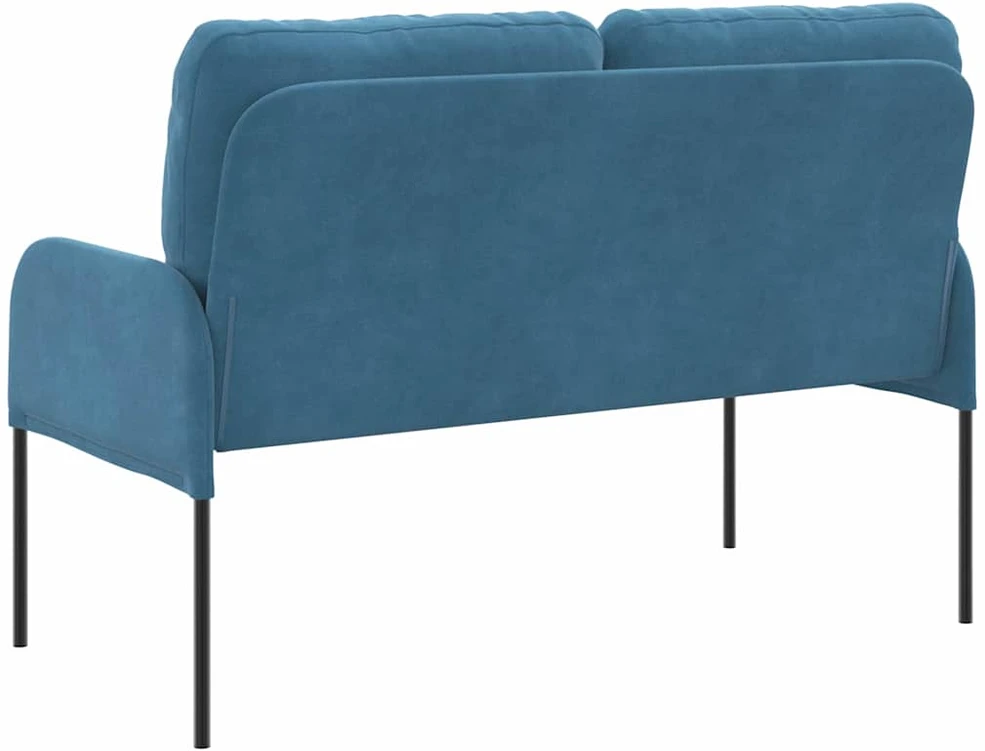 Sofa Sofos su pagalve 110cm Mėlyna fanera
