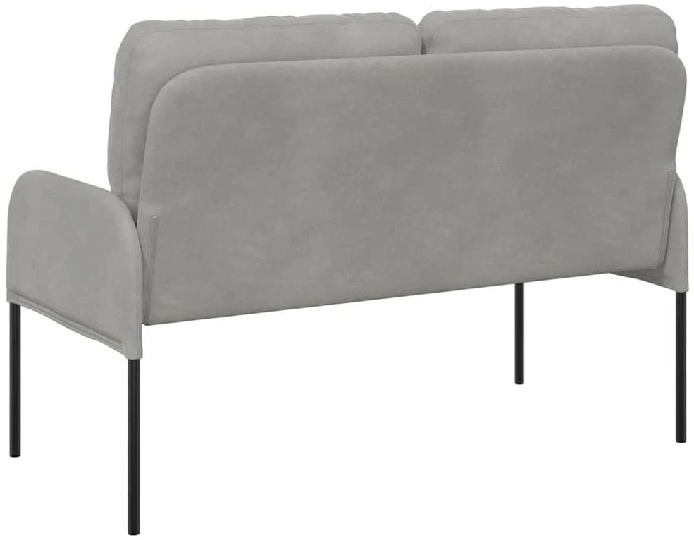 Sofa Sofos su pagalve 110cm Šviesiai pilka fanera