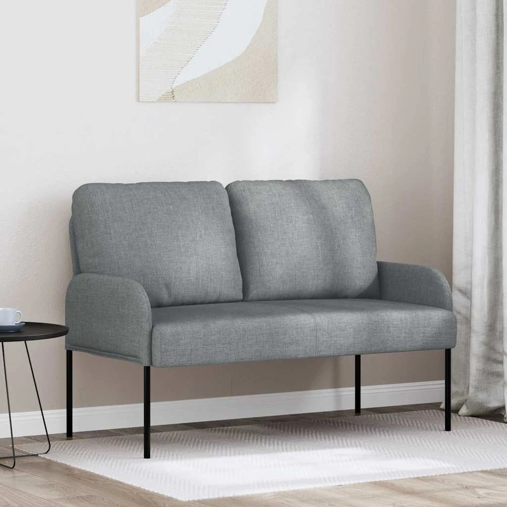 Sofa Sofos su pagalve 110cm Šviesiai pilka fanera