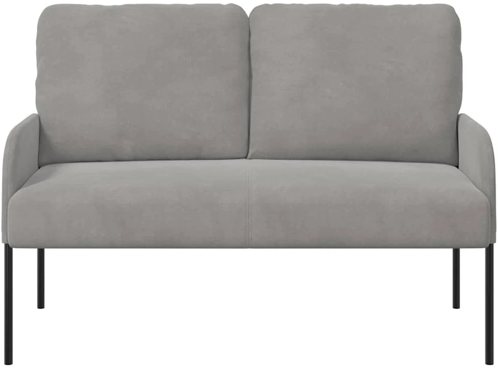 Sofa Sofos su pagalve 110cm Šviesiai pilka fanera
