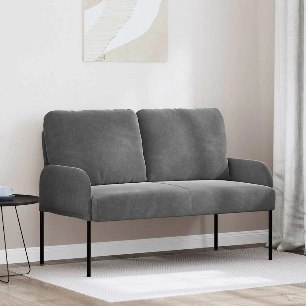 Sofa Sofos su pagalve 110cm Tamsiai pilka fanera