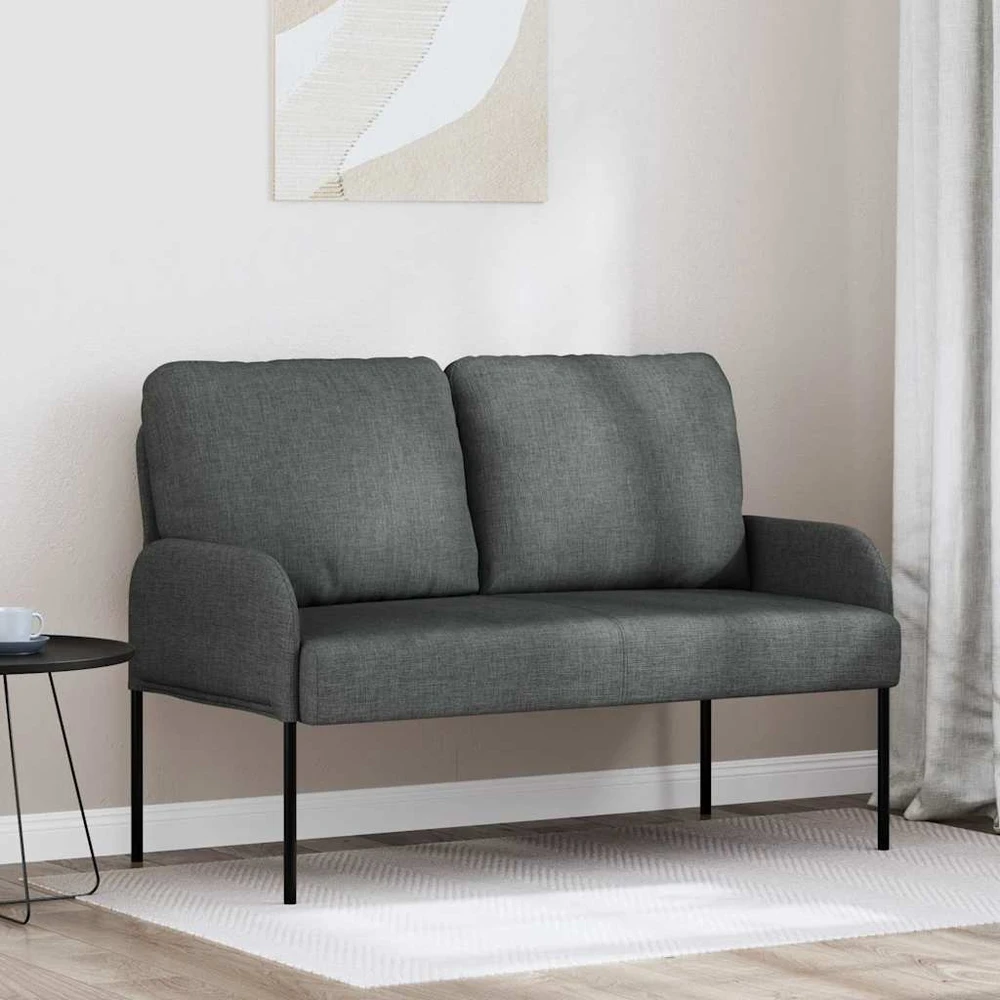 Sofa Sofos su pagalve 110cm Tamsiai pilka fanera