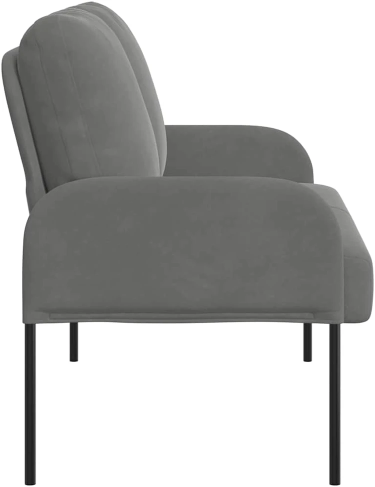 Sofa Sofos su pagalve 110cm Tamsiai pilka fanera
