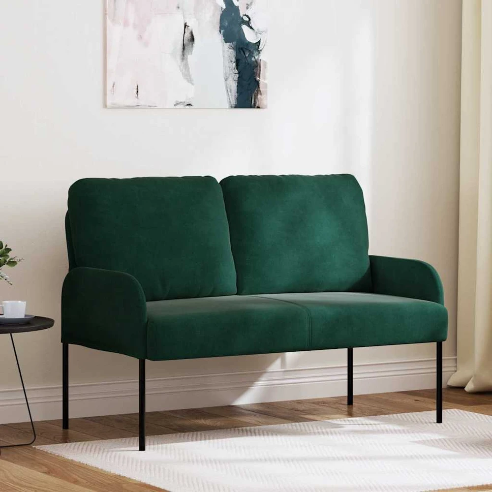 Sofa Sofos su pagalve 110cm Tamsiai žalia fanera