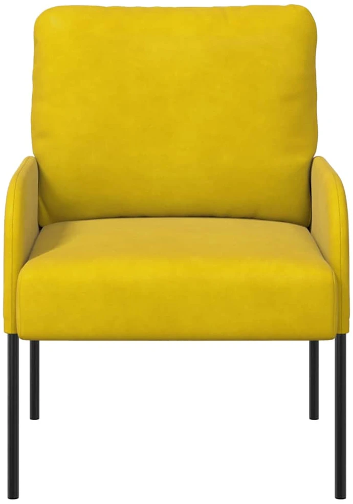 Sofa Sofos su pagalve 55cm Geltona fanera
