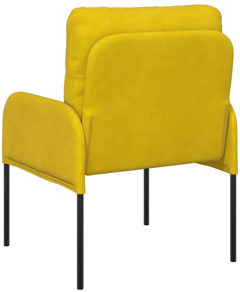Sofa Sofos su pagalve 55cm Geltona fanera