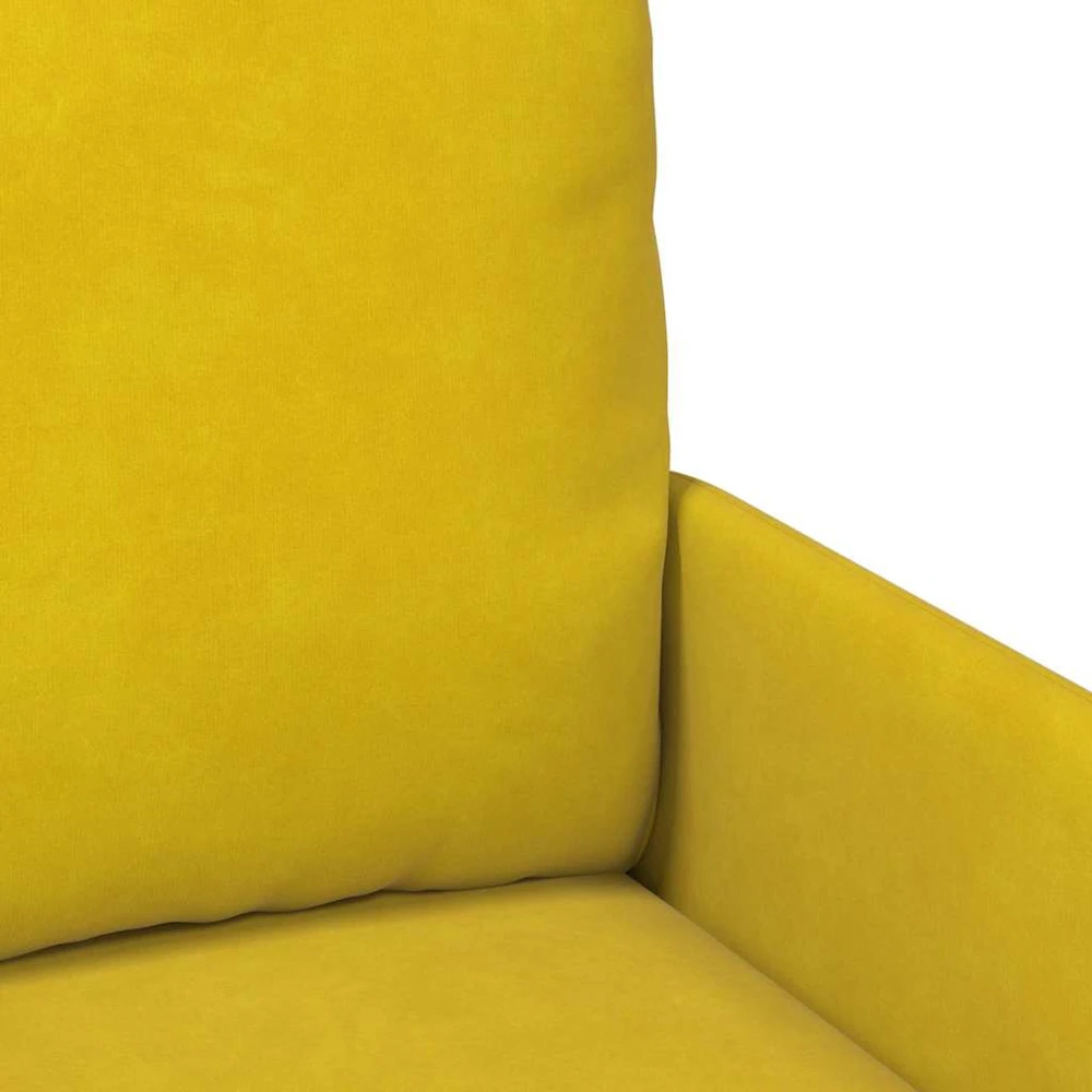Sofa Sofos su pagalve 55cm Geltona fanera