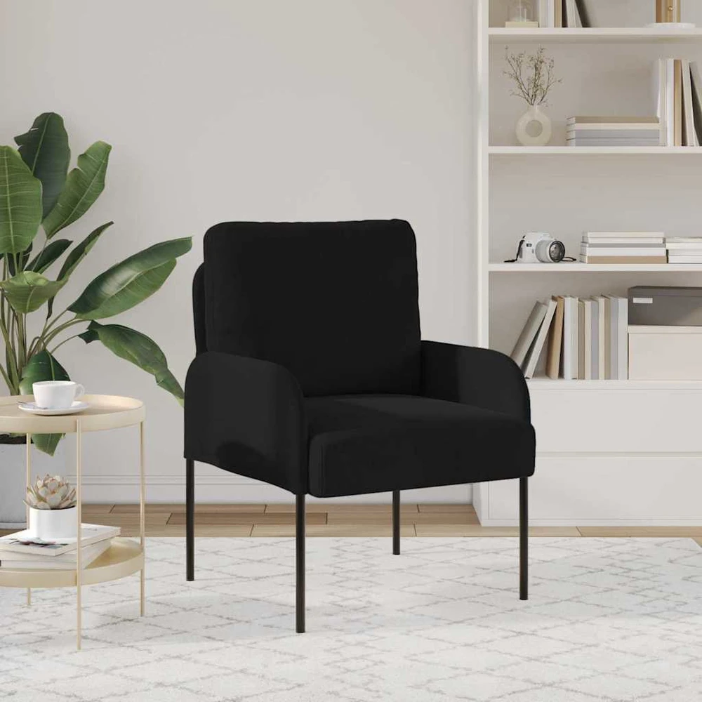Sofa Sofos su pagalve 55cm Juoda fanera