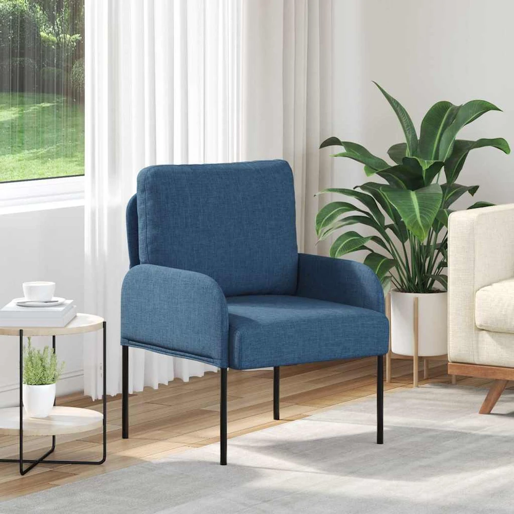 Sofa Sofos su pagalve 55cm Mėlyna fanera