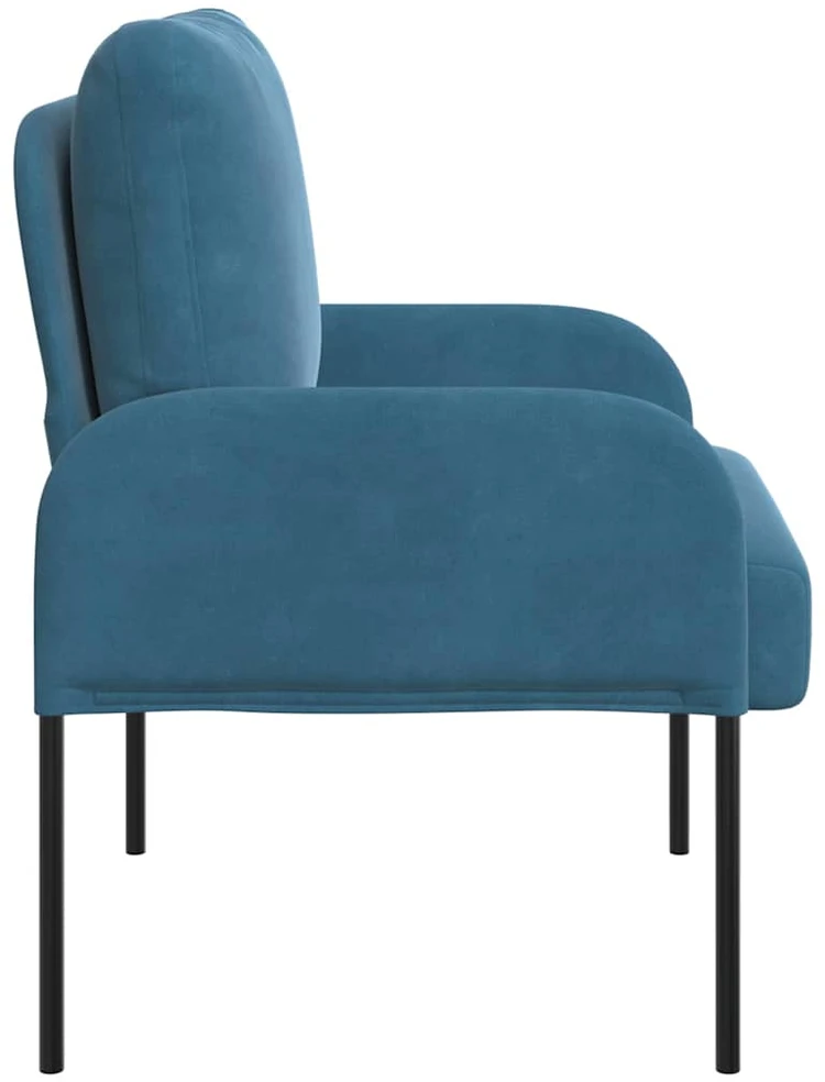 Sofa Sofos su pagalve 55cm Mėlyna fanera