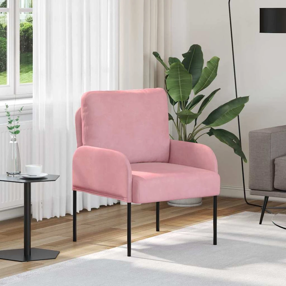 Sofa Sofos su pagalve 55cm Rožinė fanera