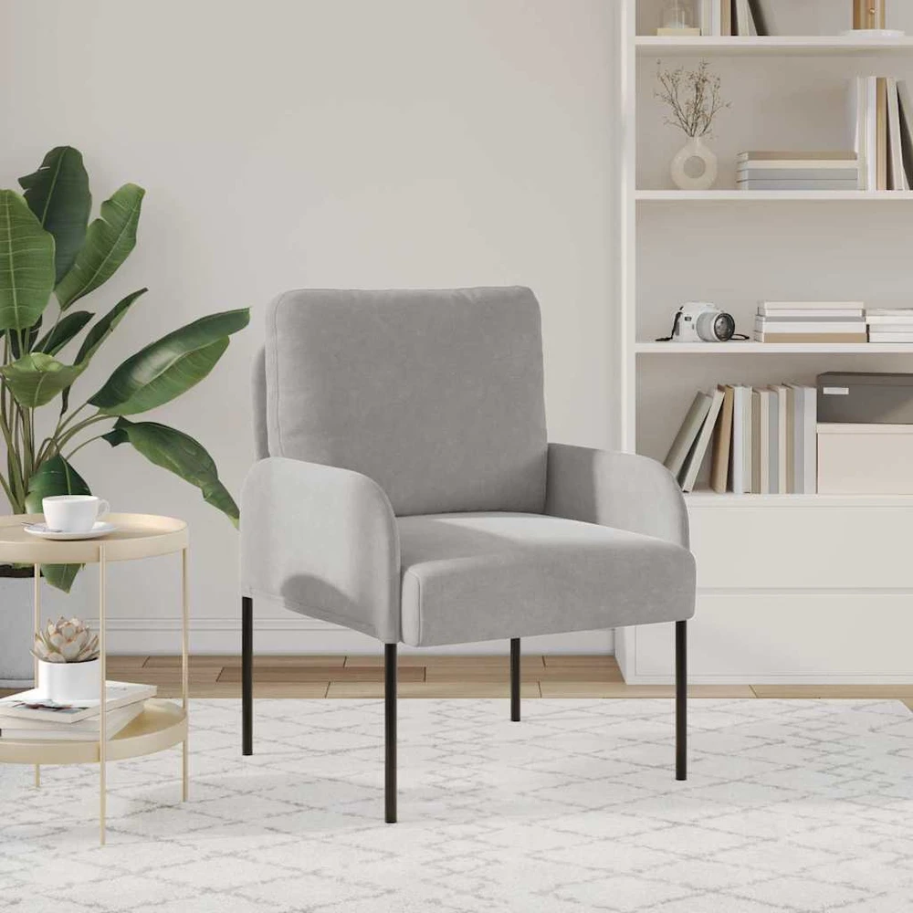 Sofa Sofos su pagalve 55cm Šviesiai pilka fanera