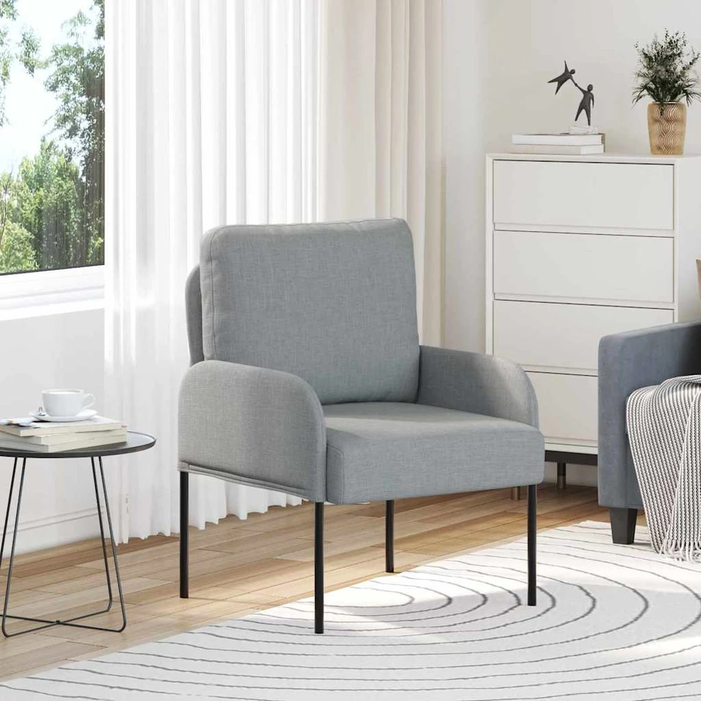 Sofa Sofos su pagalve 55cm Šviesiai pilka fanera