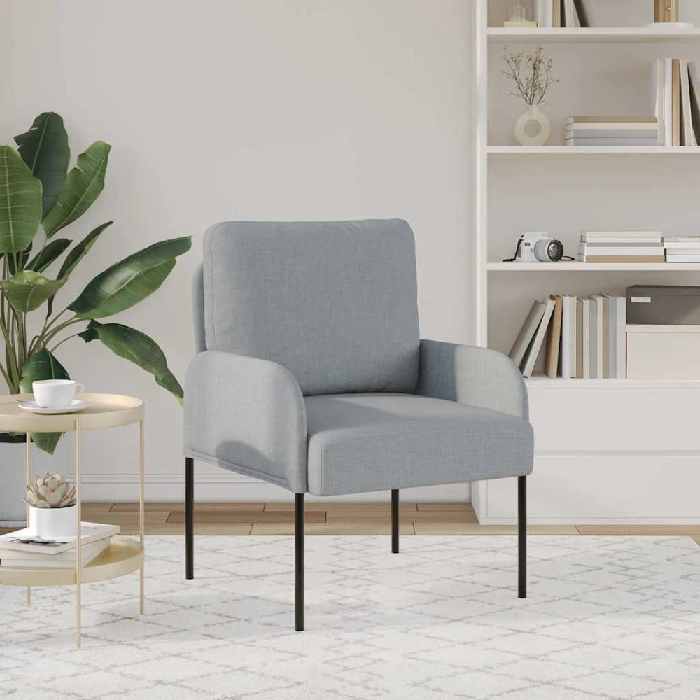 Sofa Sofos su pagalve 55cm Šviesiai pilka fanera