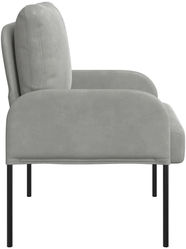 Sofa Sofos su pagalve 55cm Šviesiai pilka fanera
