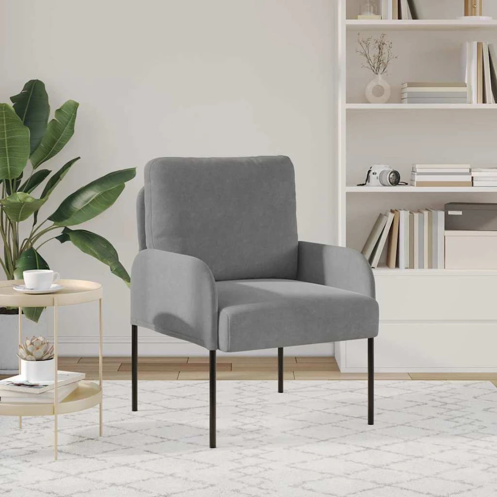 Sofa Sofos su pagalve 55cm Tamsiai pilka fanera