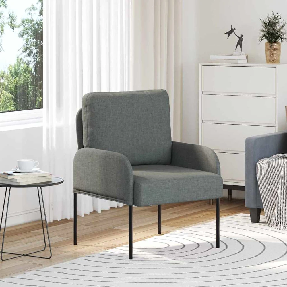 Sofa Sofos su pagalve 55cm Tamsiai pilka fanera