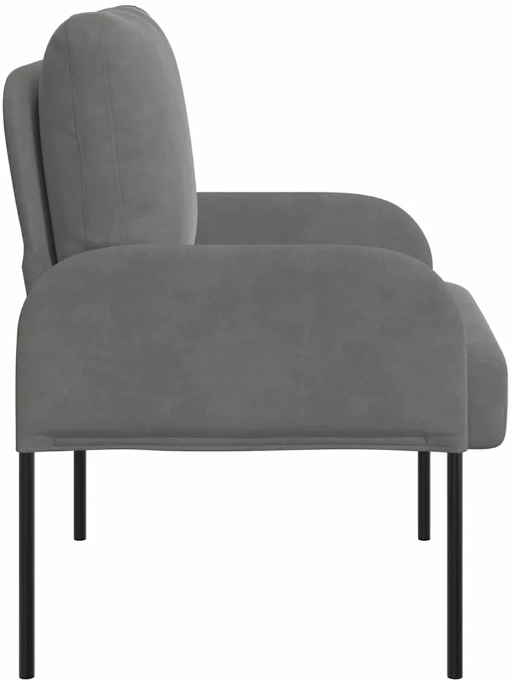 Sofa Sofos su pagalve 55cm Tamsiai pilka fanera