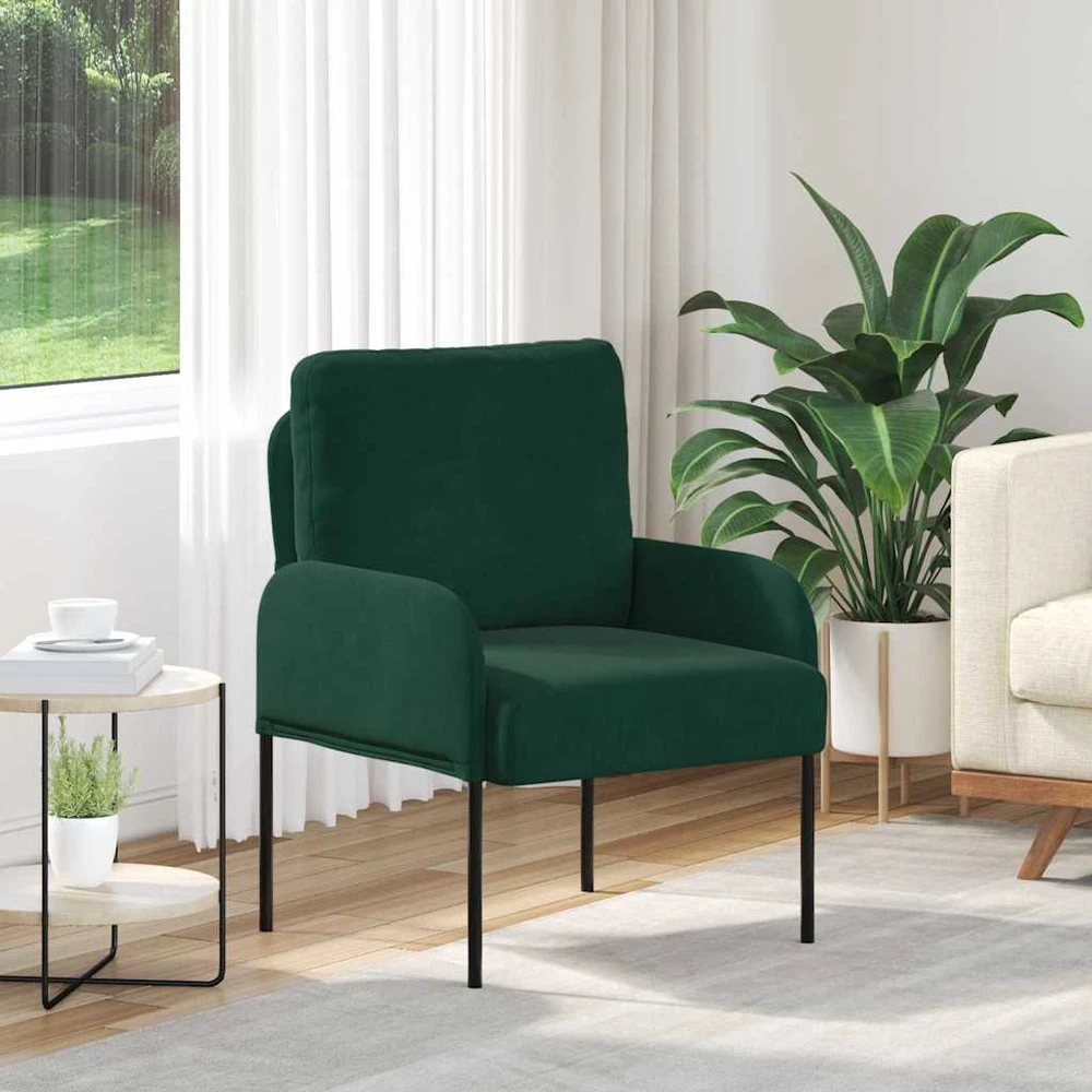 Sofa Sofos su pagalve 55cm Tamsiai žalia fanera