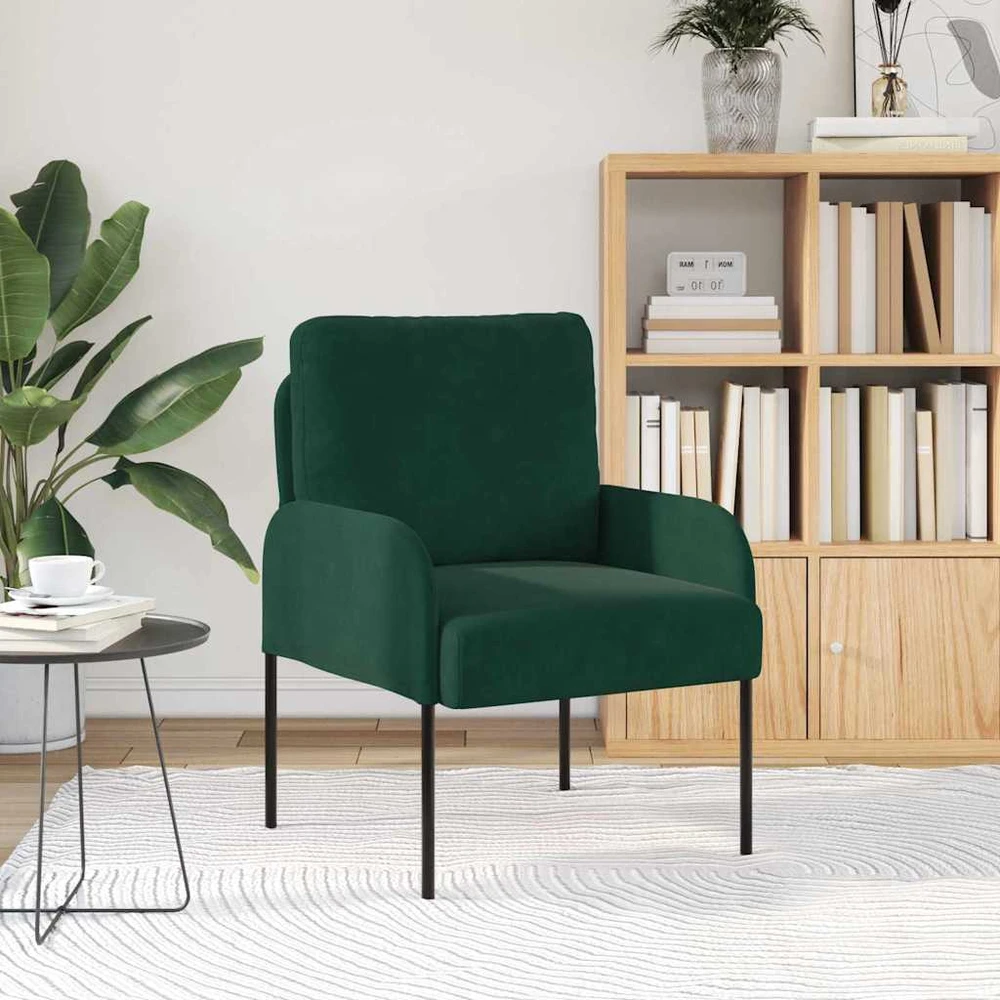 Sofa Sofos su pagalve 55cm Tamsiai žalia fanera