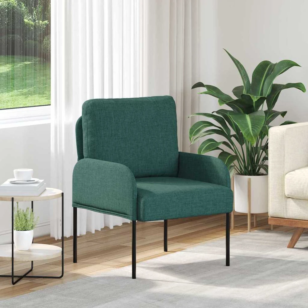 Sofa Sofos su pagalve 55cm Tamsiai žalia fanera