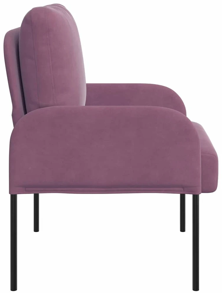 Sofa Sofos su pagalve 55cm Violetinė fanera