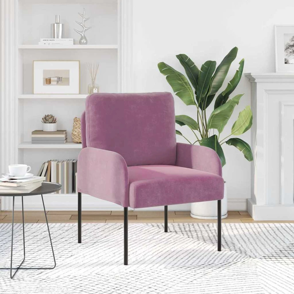 Sofa Sofos su pagalve 55cm Violetinė fanera