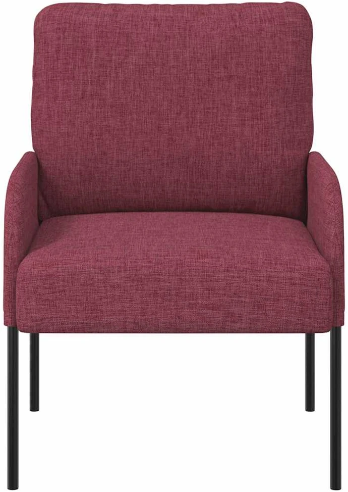 Sofa Sofos su pagalve 55cm Vyno raudona fanera