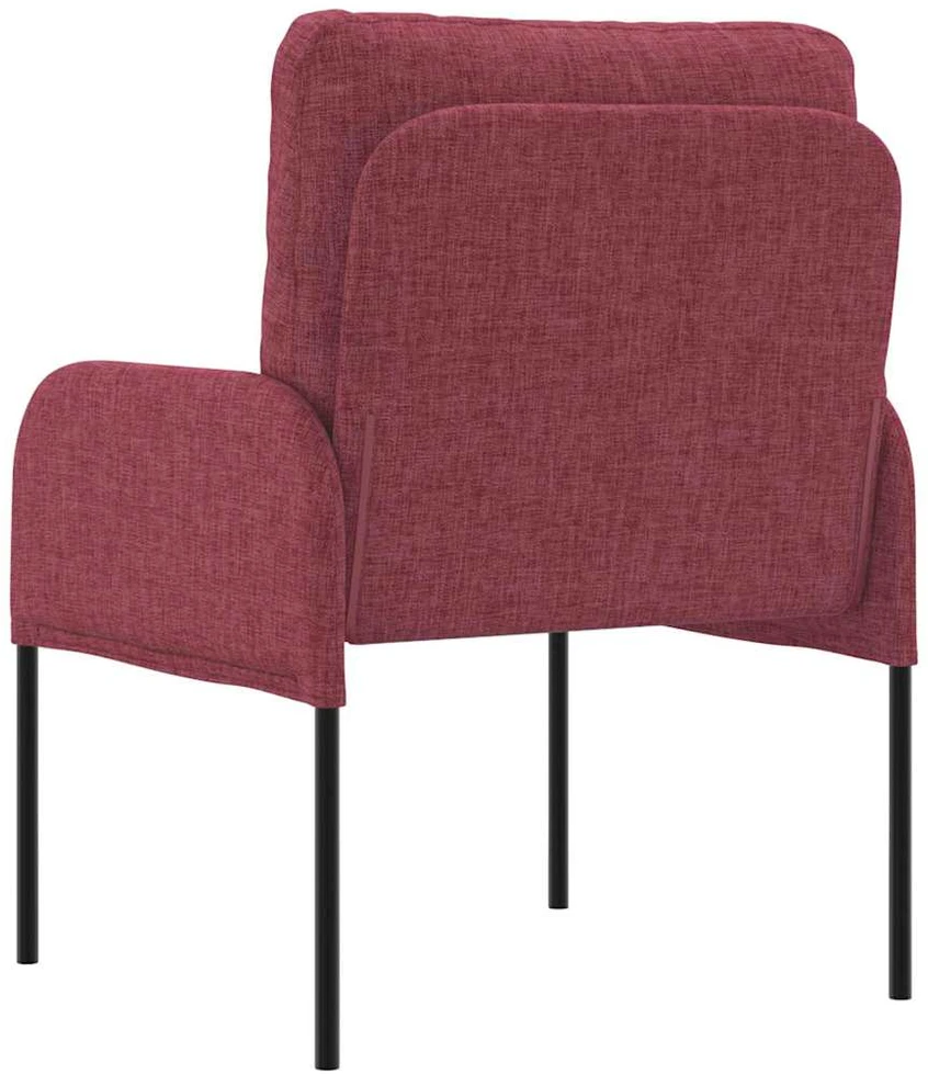 Sofa Sofos su pagalve 55cm Vyno raudona fanera